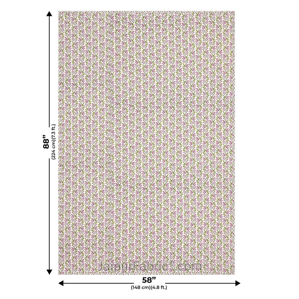 Green Calm Pure Cotton Single Bed Dohar